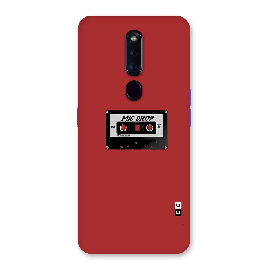 Mic Drop Cassette Minimalistic Back Case for Oppo F11 Pro