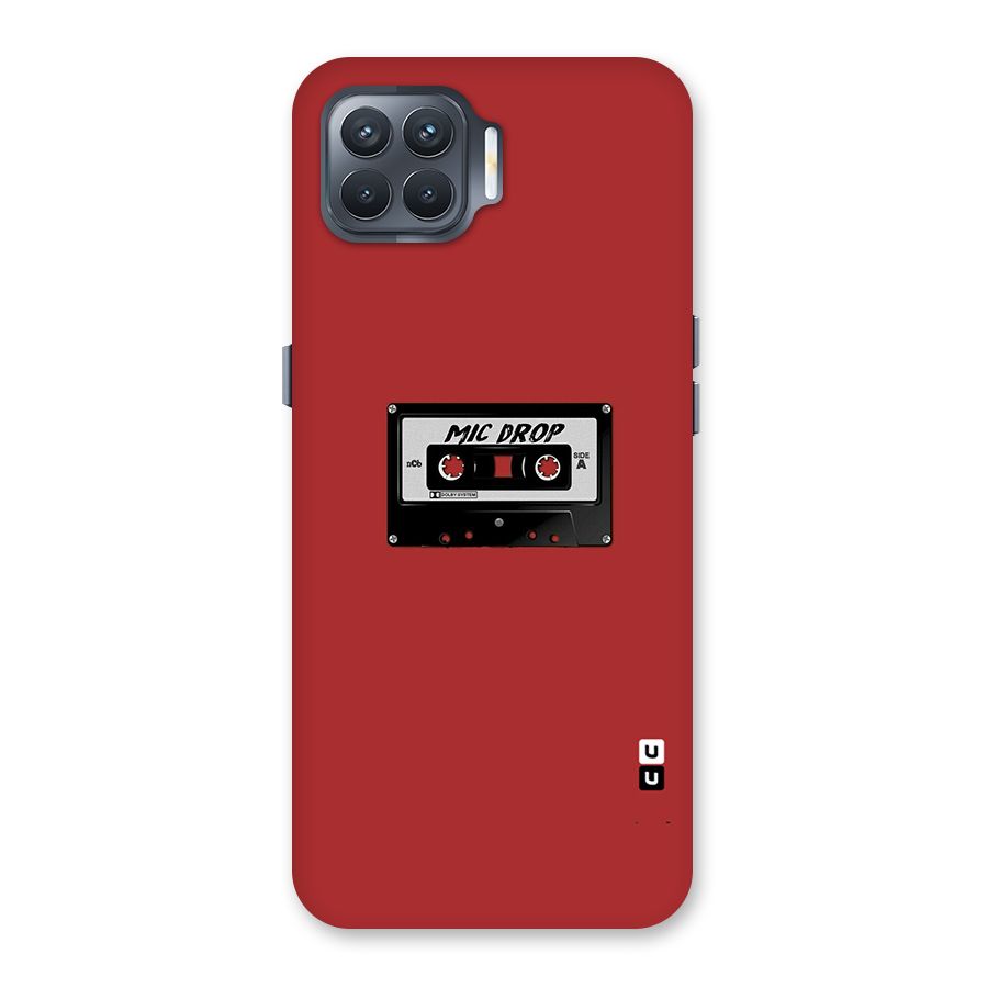 Mic Drop Cassette Minimalistic Back Case for Oppo F17 Pro