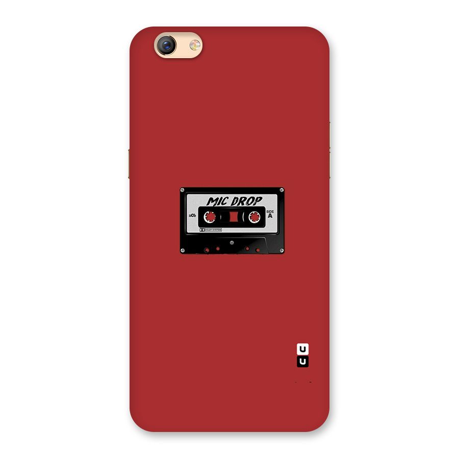 Mic Drop Cassette Minimalistic Back Case for Oppo F3 Plus