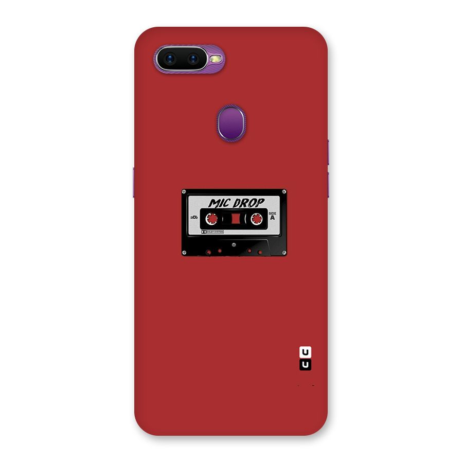 Mic Drop Cassette Minimalistic Back Case for Oppo F9