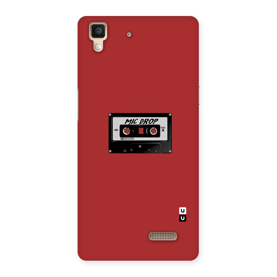 Mic Drop Cassette Minimalistic Back Case for Oppo R7