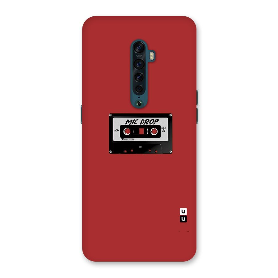 Mic Drop Cassette Minimalistic Back Case for Oppo Reno2