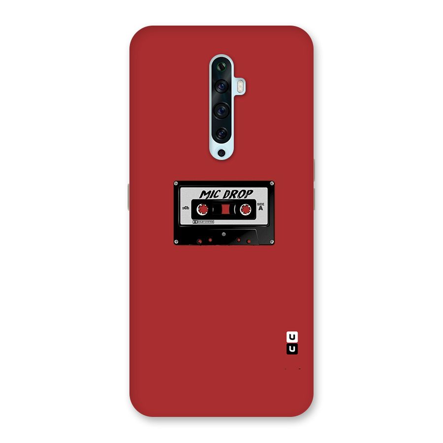 Mic Drop Cassette Minimalistic Back Case for Oppo Reno2 F