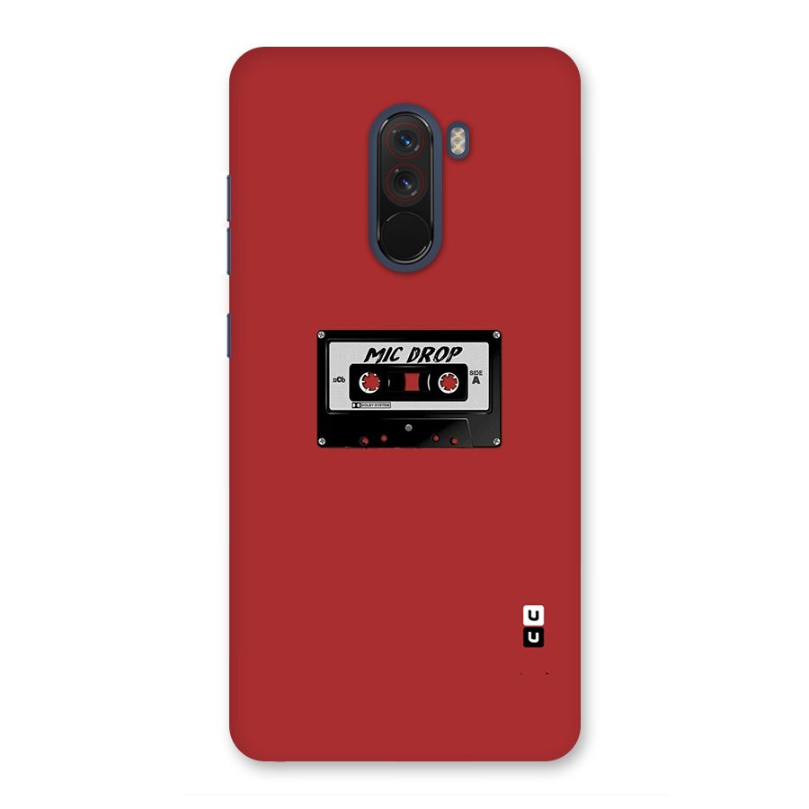 Mic Drop Cassette Minimalistic Back Case for Poco F1