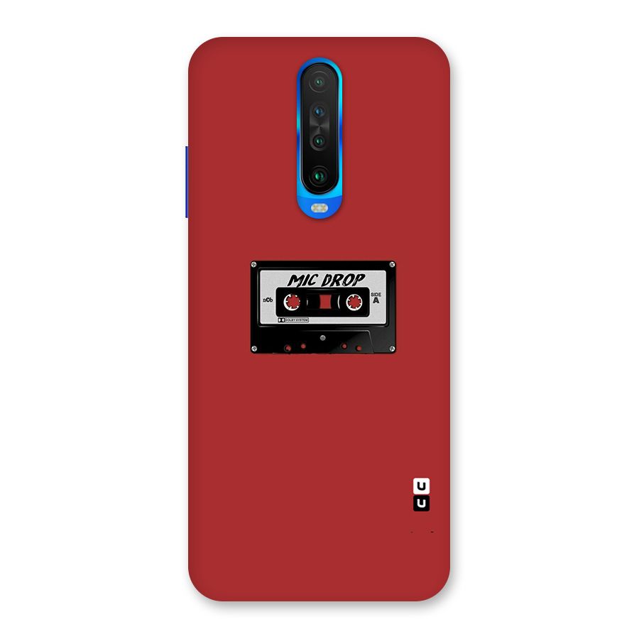 Mic Drop Cassette Minimalistic Back Case for Poco X2