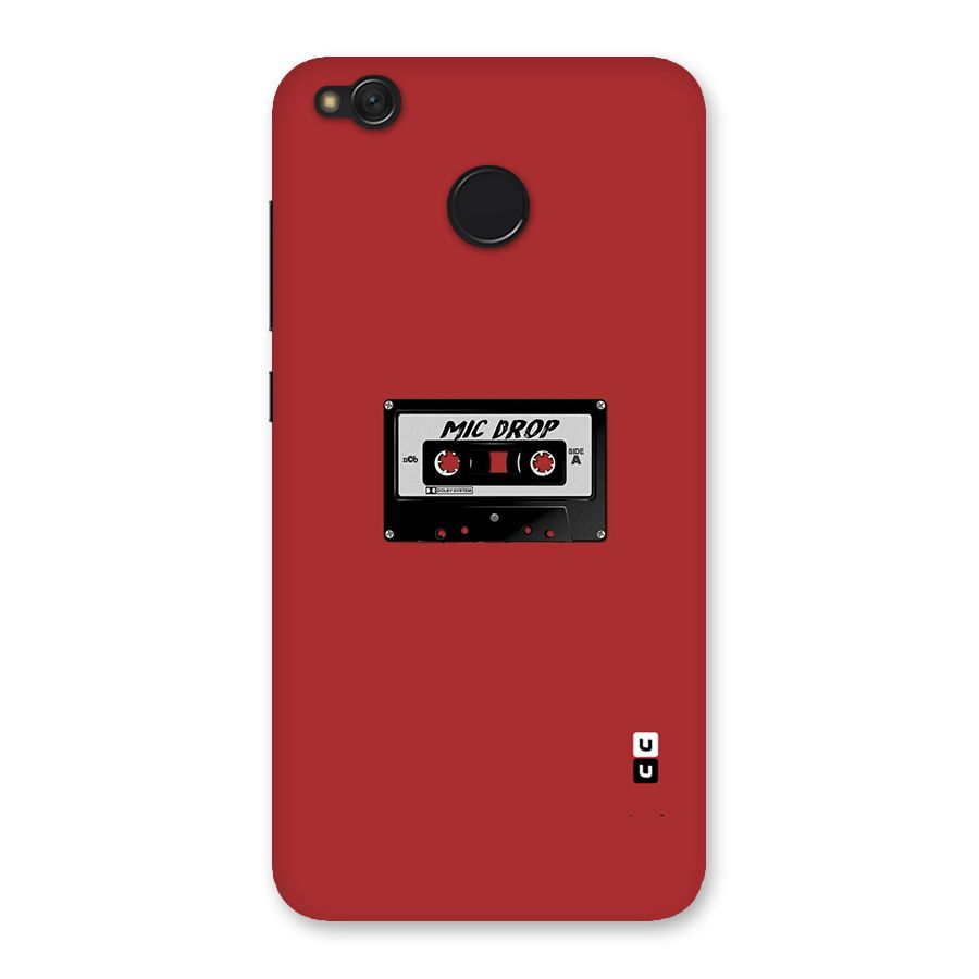 Mic Drop Cassette Minimalistic Back Case for Redmi 4