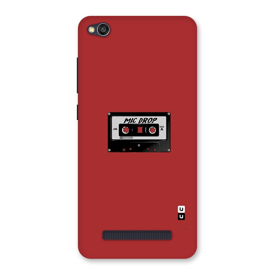 Mic Drop Cassette Minimalistic Back Case for Redmi 4A