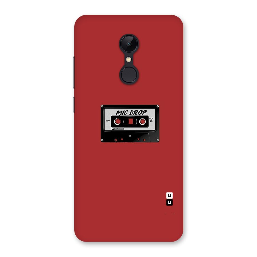 Mic Drop Cassette Minimalistic Back Case for Redmi 5