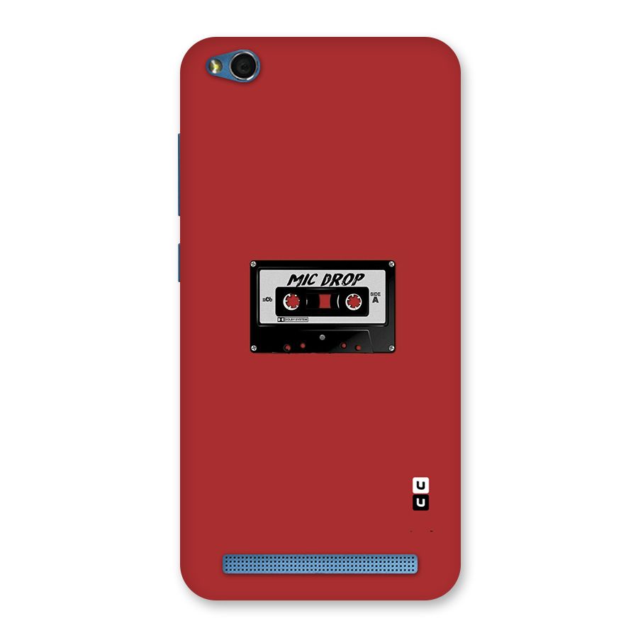 Mic Drop Cassette Minimalistic Back Case for Redmi 5A