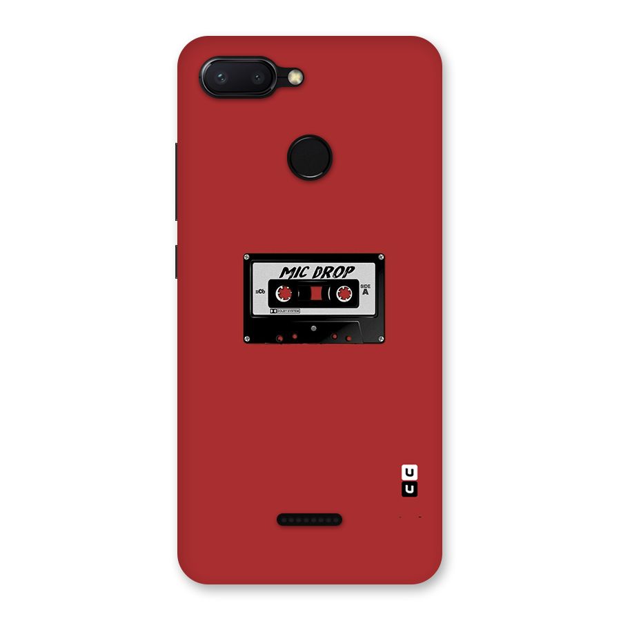 Mic Drop Cassette Minimalistic Back Case for Redmi 6