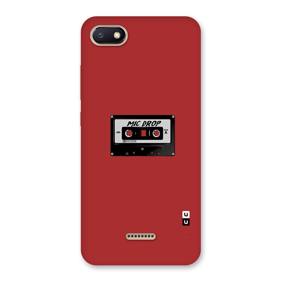 Mic Drop Cassette Minimalistic Back Case for Redmi 6A