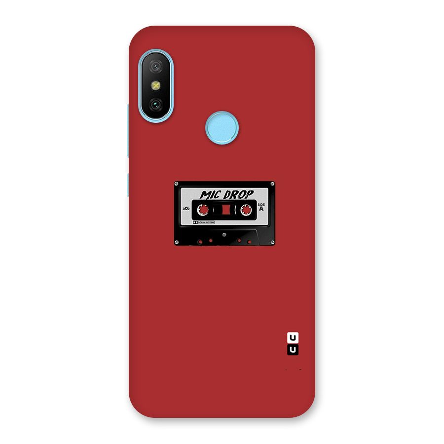 Mic Drop Cassette Minimalistic Back Case for Redmi 6 Pro