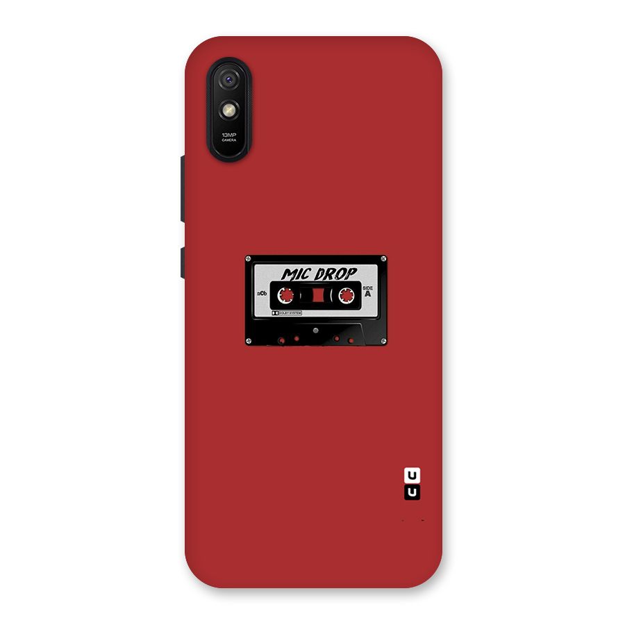 Mic Drop Cassette Minimalistic Back Case for Redmi 9A