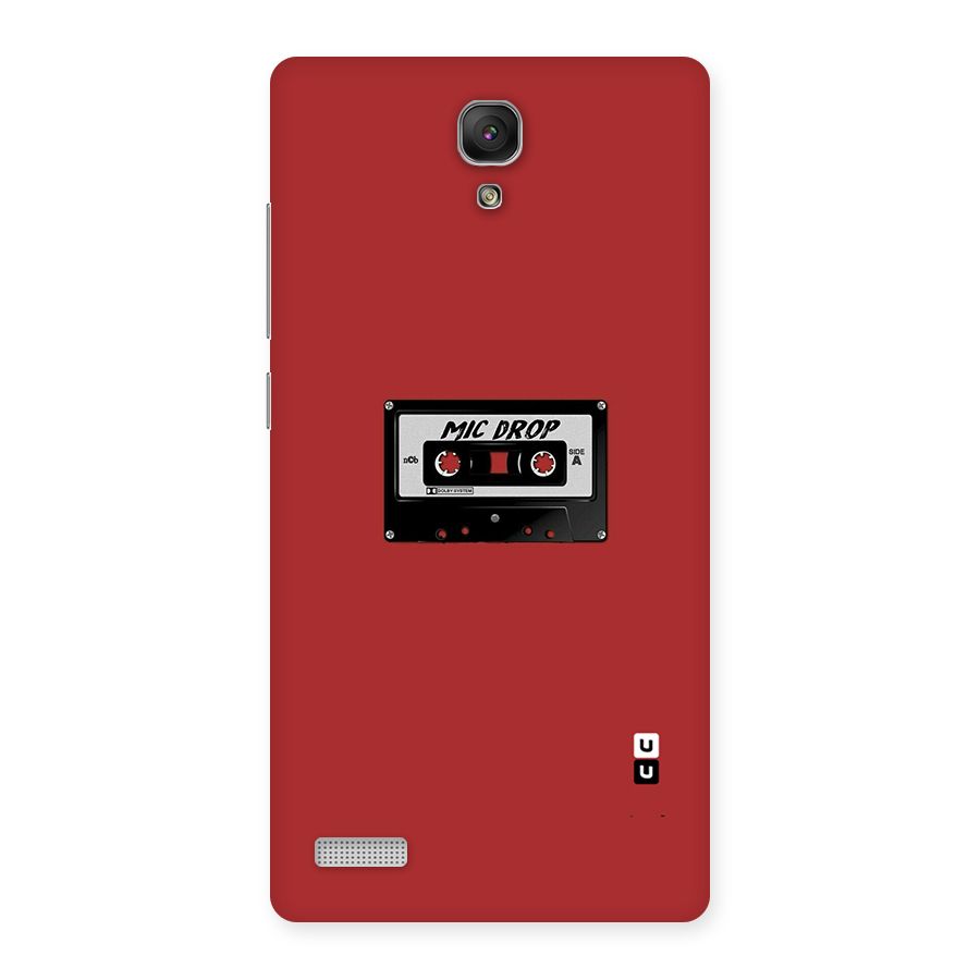 Mic Drop Cassette Minimalistic Back Case for Redmi Note