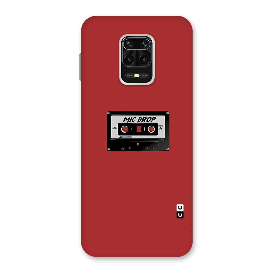 Mic Drop Cassette Minimalistic Back Case for Redmi Note 9 Pro Max