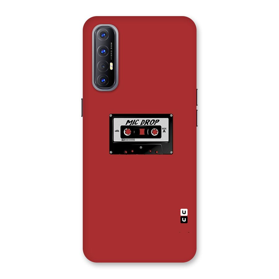 Mic Drop Cassette Minimalistic Back Case for Reno3 Pro