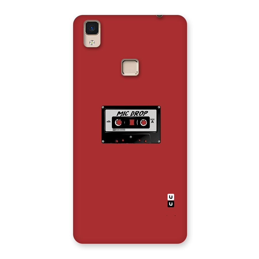 Mic Drop Cassette Minimalistic Back Case for V3 Max