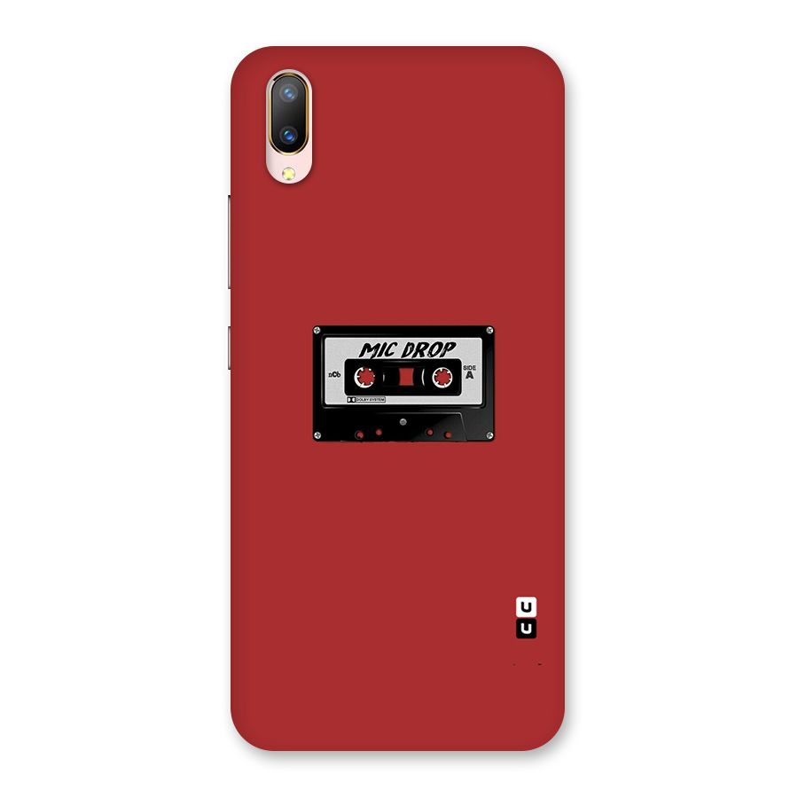 Mic Drop Cassette Minimalistic Back Case for Vivo V11 Pro