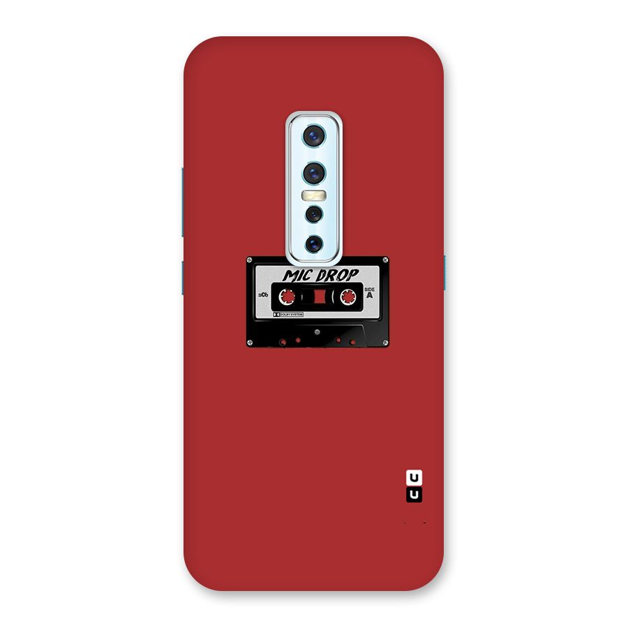 Mic Drop Cassette Minimalistic Back Case for Vivo V17 Pro