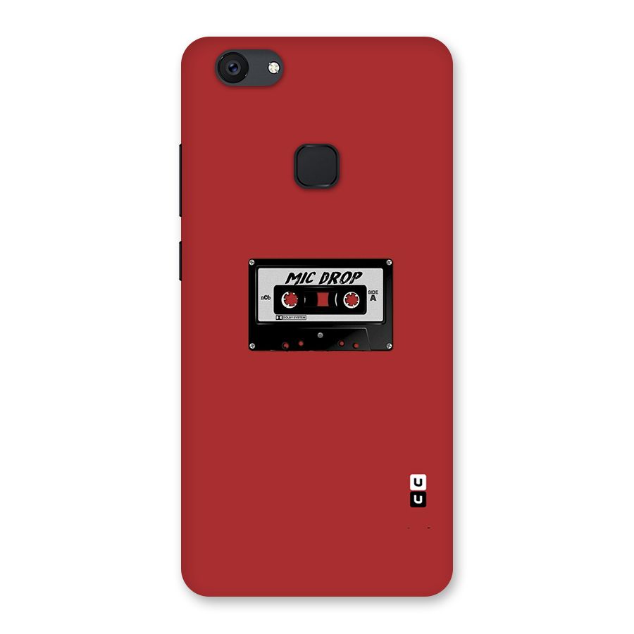 Mic Drop Cassette Minimalistic Back Case for Vivo V7 Plus