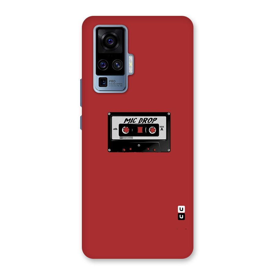 Mic Drop Cassette Minimalistic Back Case for Vivo X50 Pro