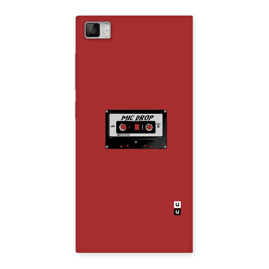 Mic Drop Cassette Minimalistic Back Case for Xiaomi Mi3