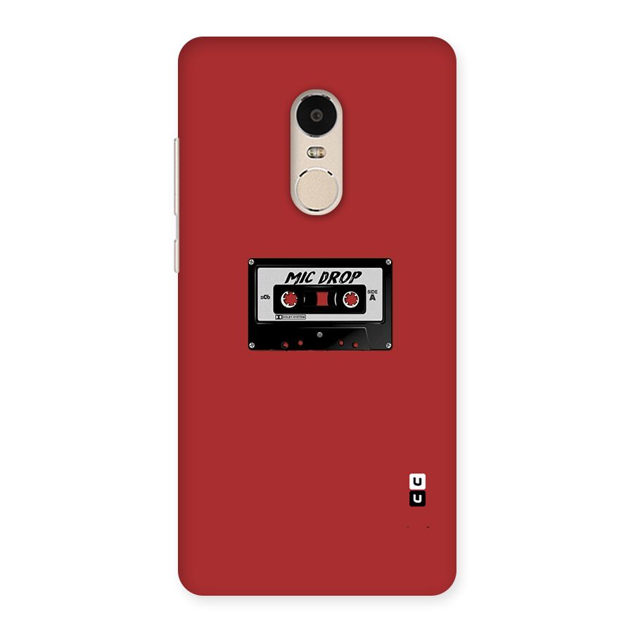 Mic Drop Cassette Minimalistic Back Case for Xiaomi Redmi Note 4