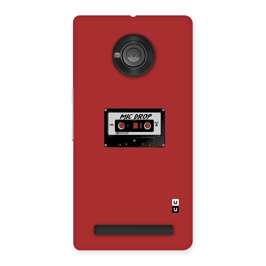 Mic Drop Cassette Minimalistic Back Case for Yu Yunique