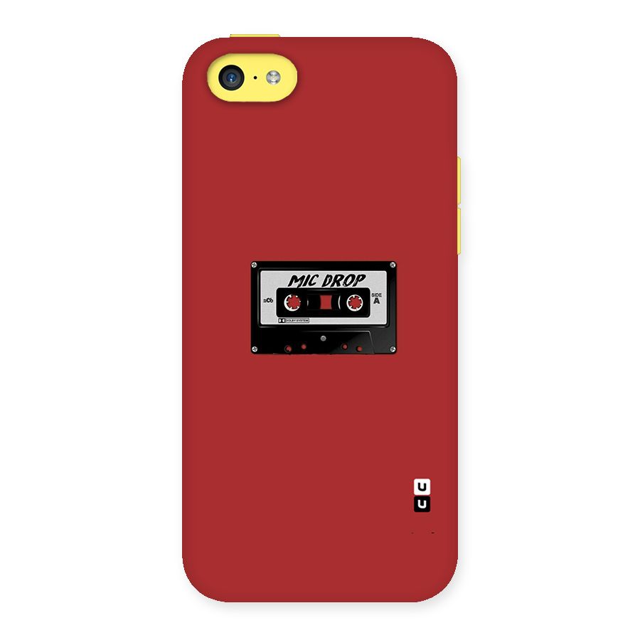 Mic Drop Cassette Minimalistic Back Case for iPhone 5C