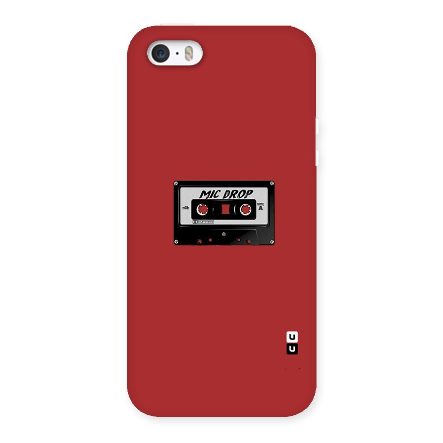 Mic Drop Cassette Minimalistic Back Case for iPhone SE