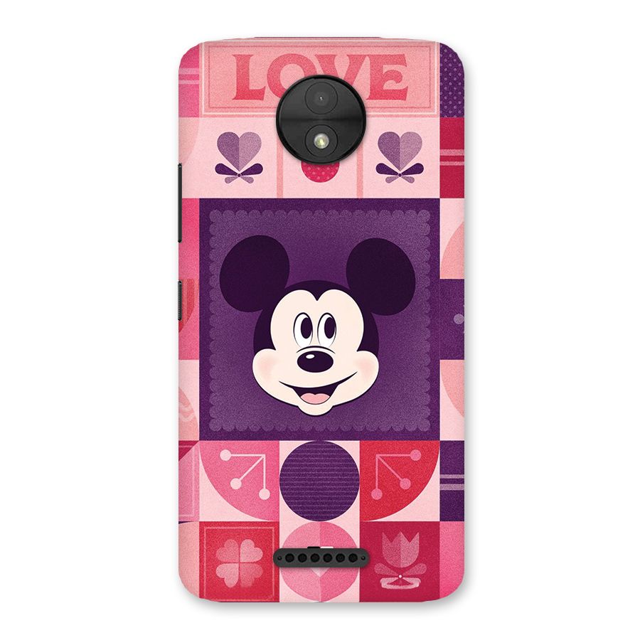 Mice In Love Back Case for Moto C