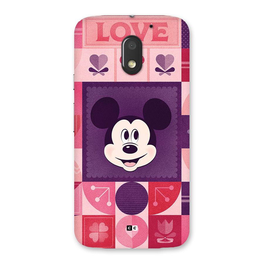 Mice In Love Back Case for Moto E3 Power