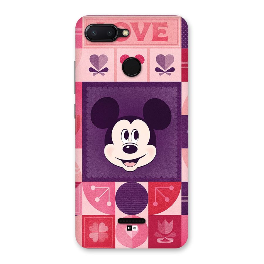 Mice In Love Back Case for Redmi 6