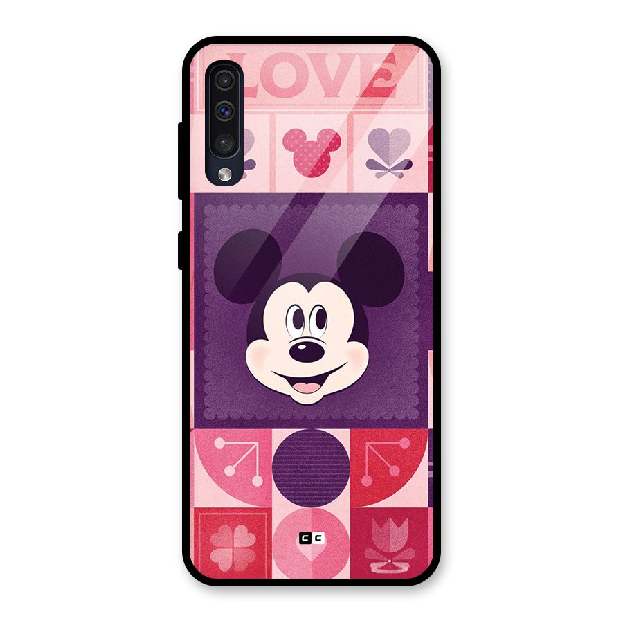 Mice In Love Glass Back Case for Galaxy A50s