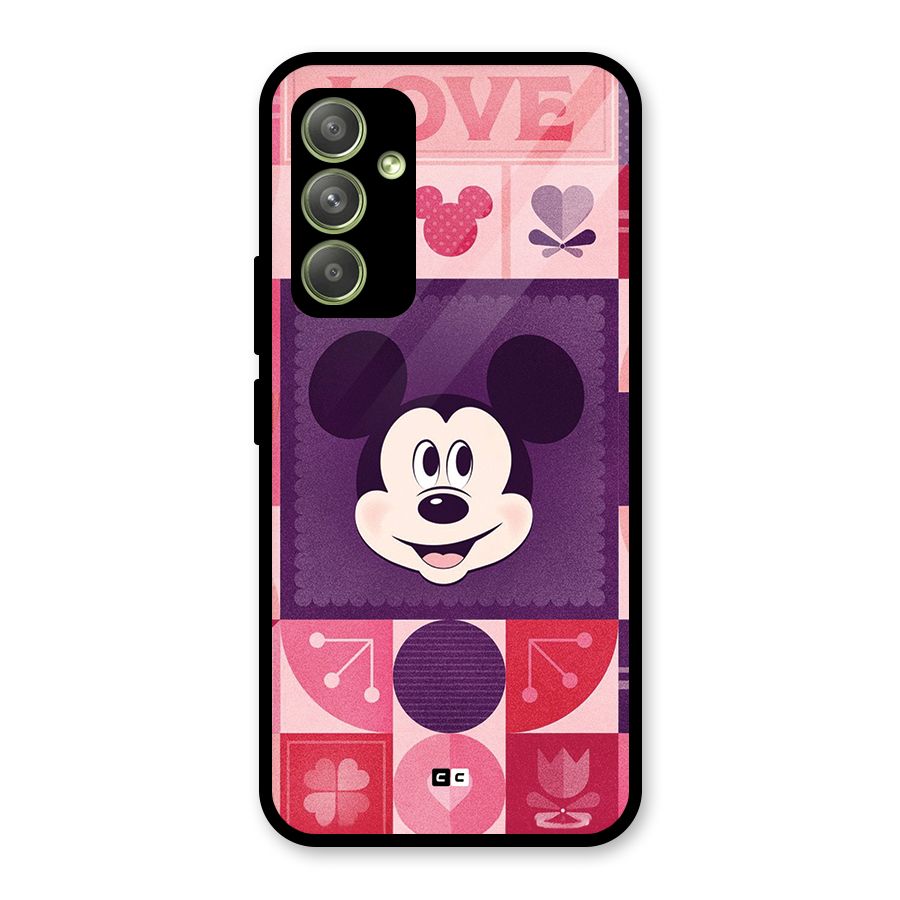 Mice In Love Glass Back Case for Galaxy A54