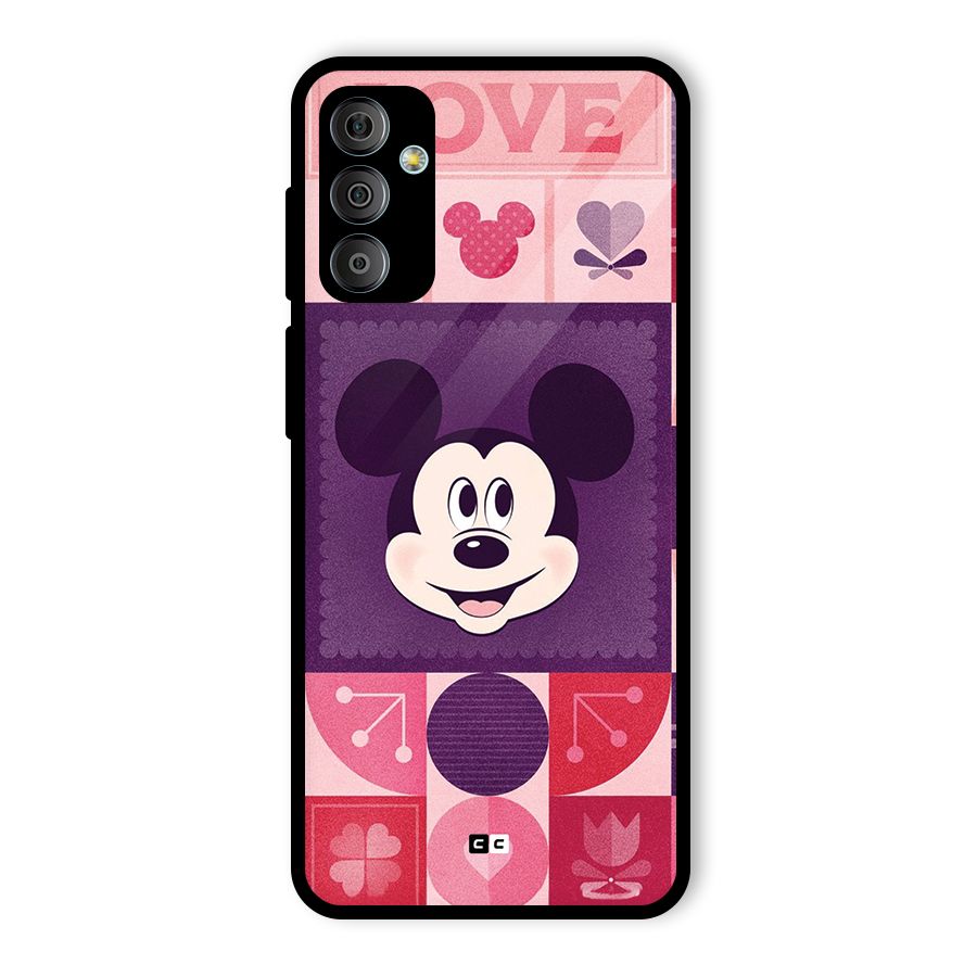 Mice In Love Glass Back Case for Galaxy F23