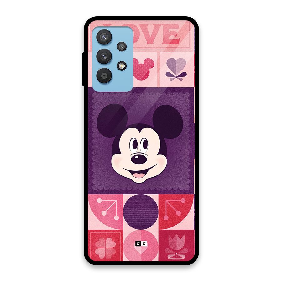 Mice In Love Glass Back Case for Galaxy M32 5G