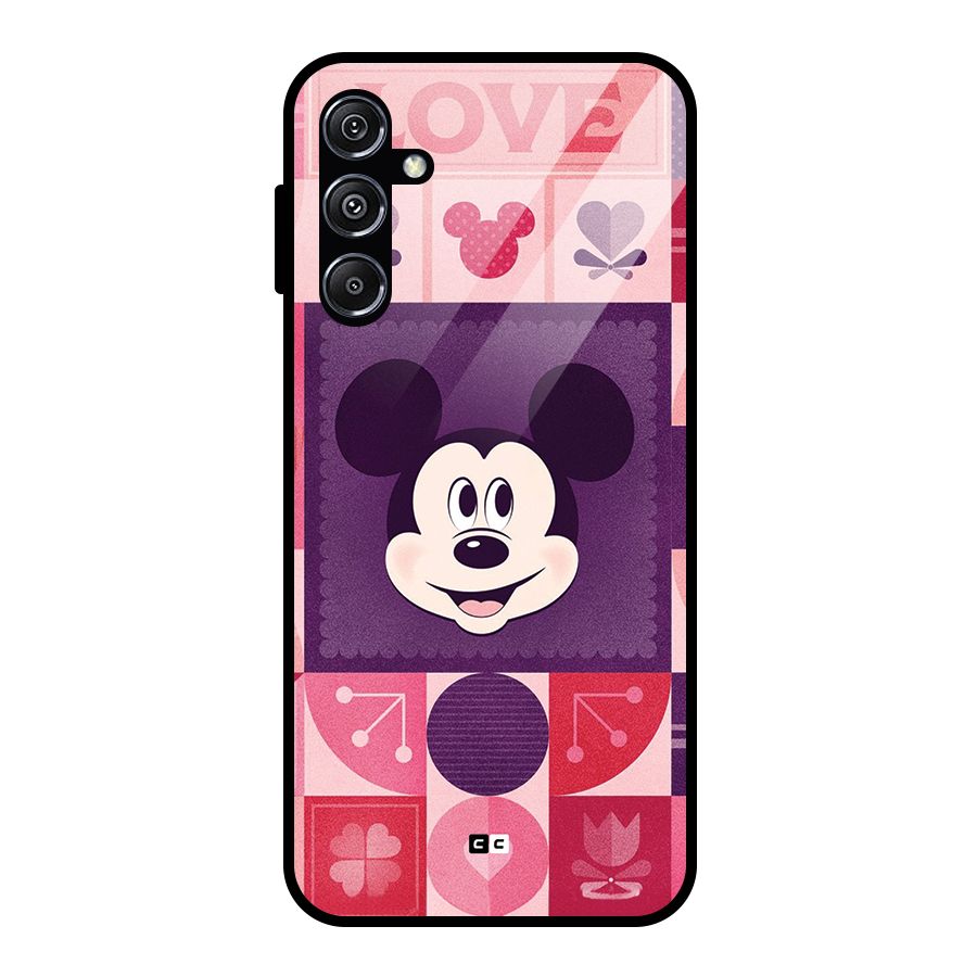Mice In Love Glass Back Case for Galaxy M34 5G