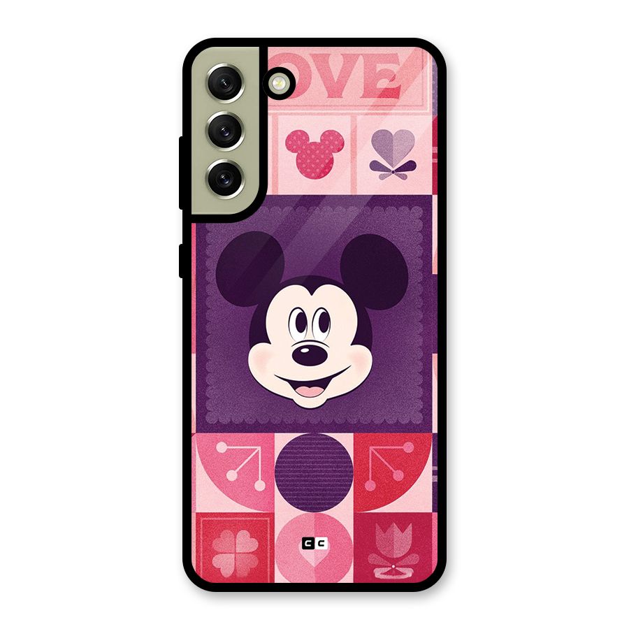 Mice In Love Glass Back Case for Galaxy S21 FE 5G