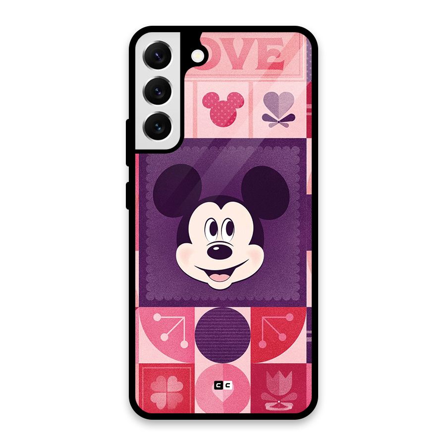 Mice In Love Glass Back Case for Galaxy S22 Plus 5G