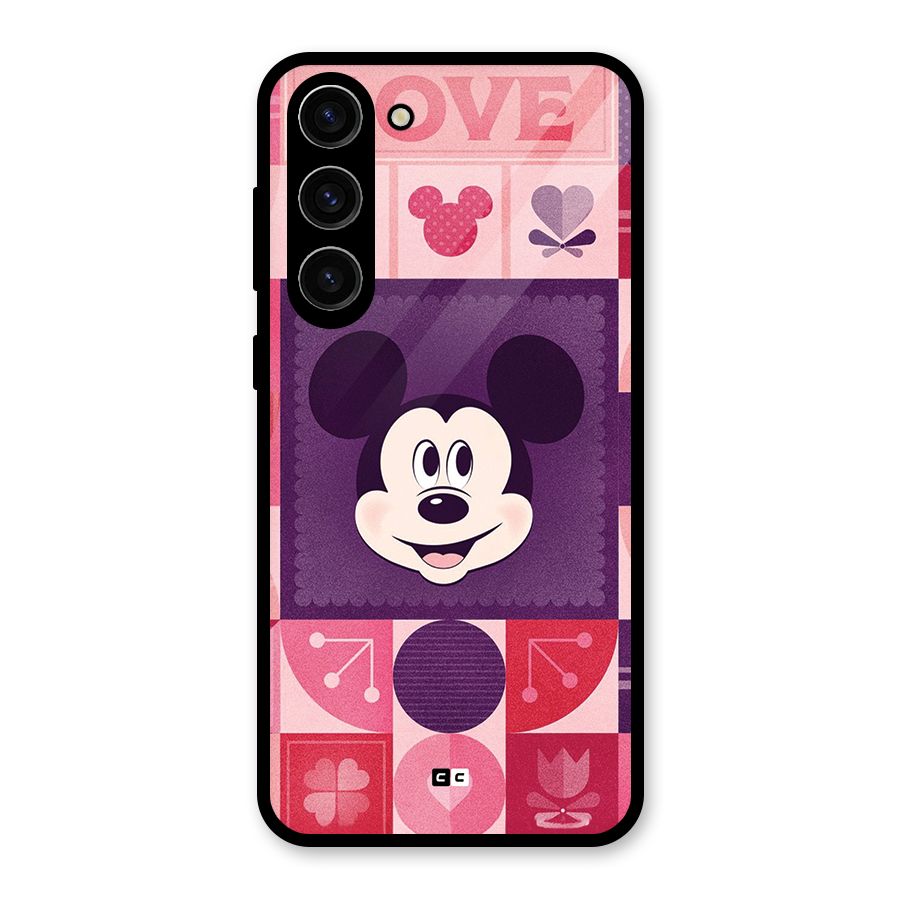 Mice In Love Glass Back Case for Galaxy S23 Plus