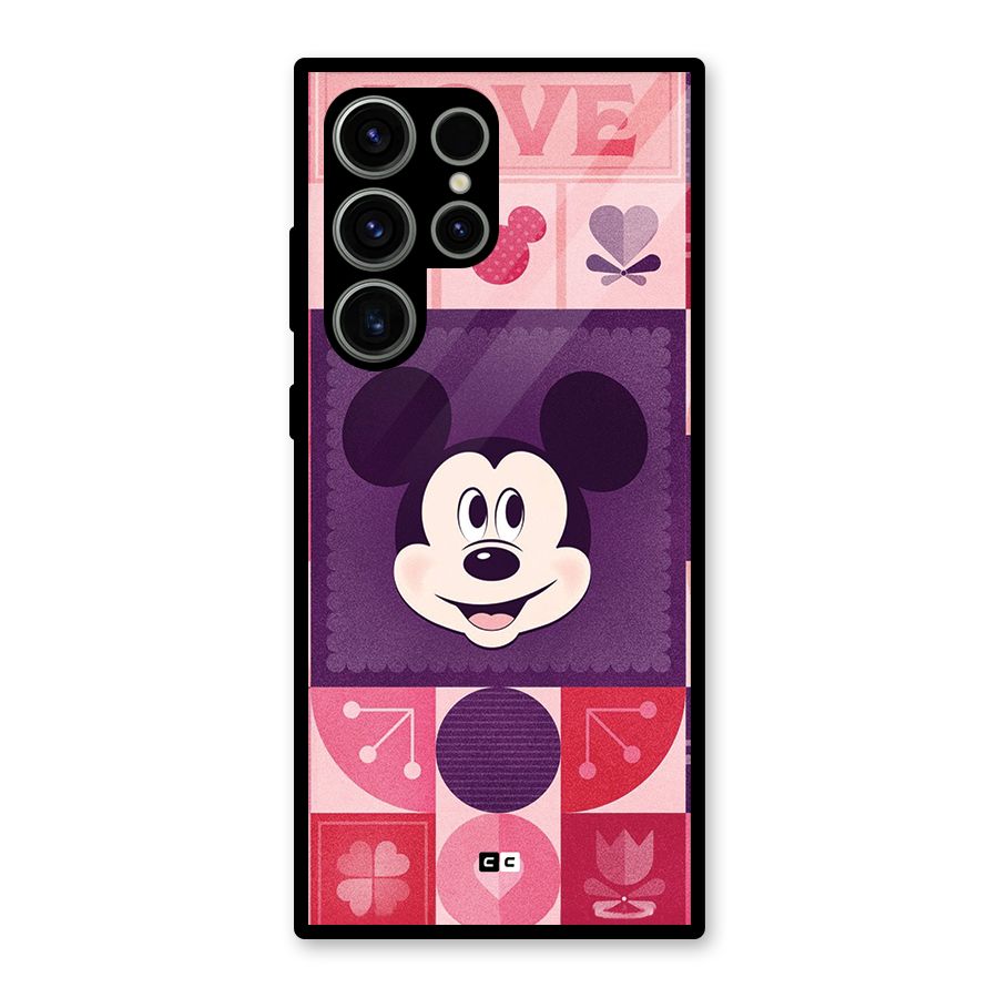 Mice In Love Glass Back Case for Galaxy S23 Ultra