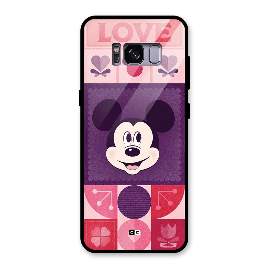 Mice In Love Glass Back Case for Galaxy S8