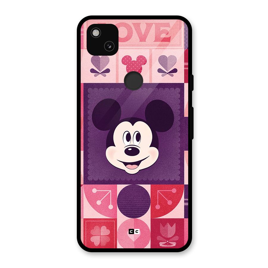 Mice In Love Glass Back Case for Google Pixel 4a