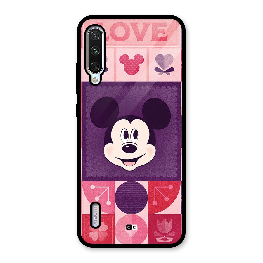 Mice In Love Glass Back Case for Mi A3