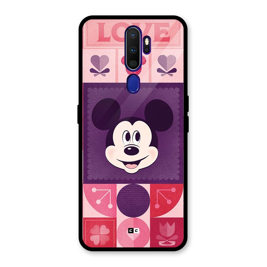 Mice In Love Glass Back Case for Oppo A9 (2020)