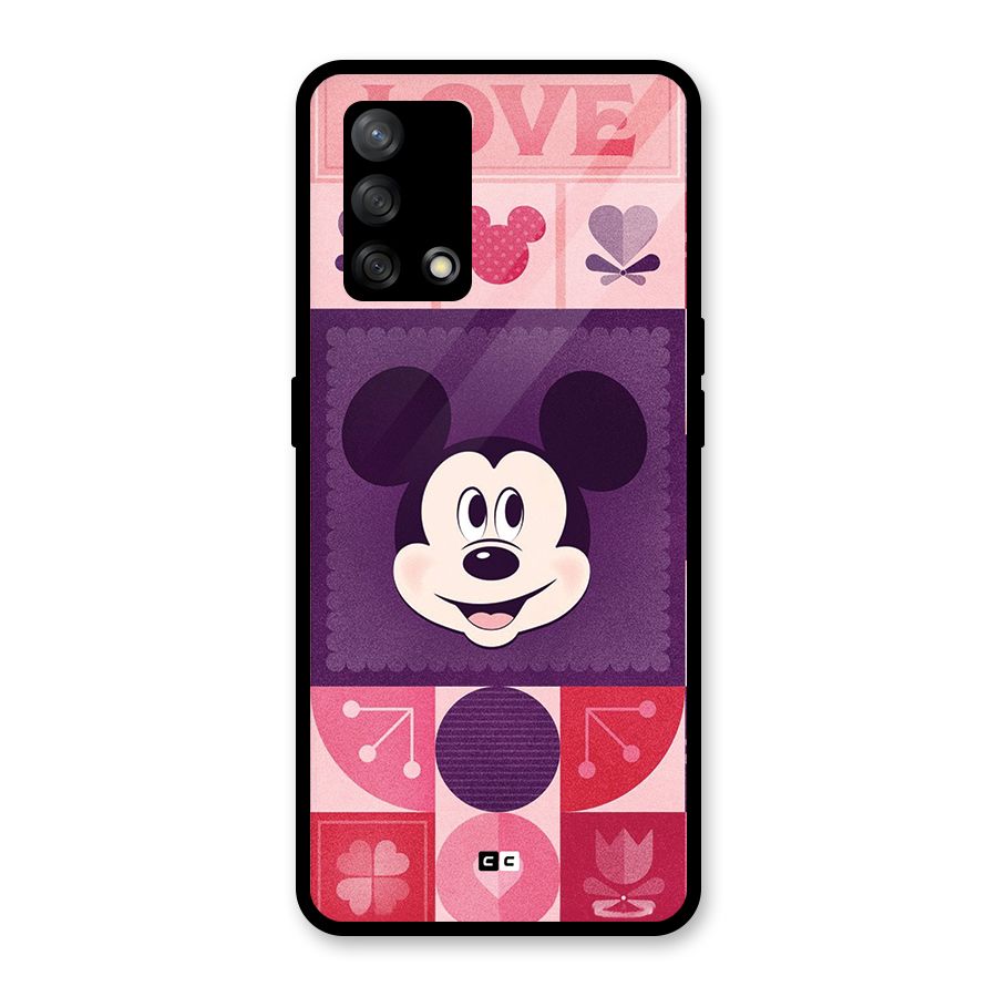 Mice In Love Glass Back Case for Oppo F19s