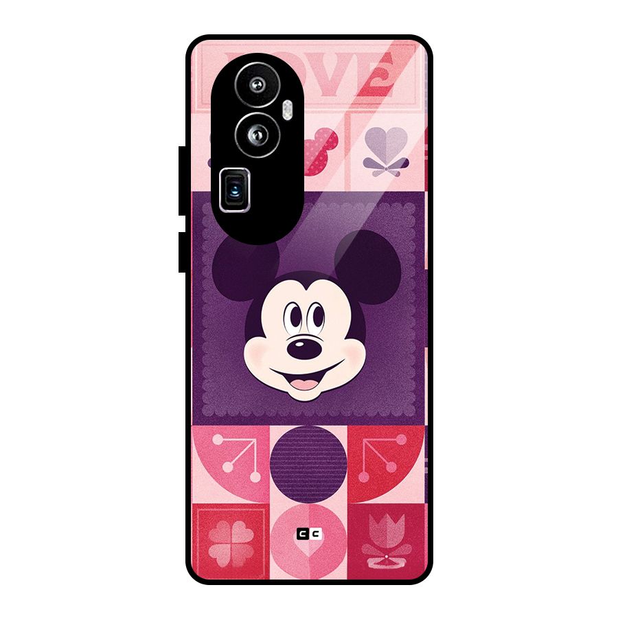 Mice In Love Glass Back Case for Oppo Reno10 Pro Plus