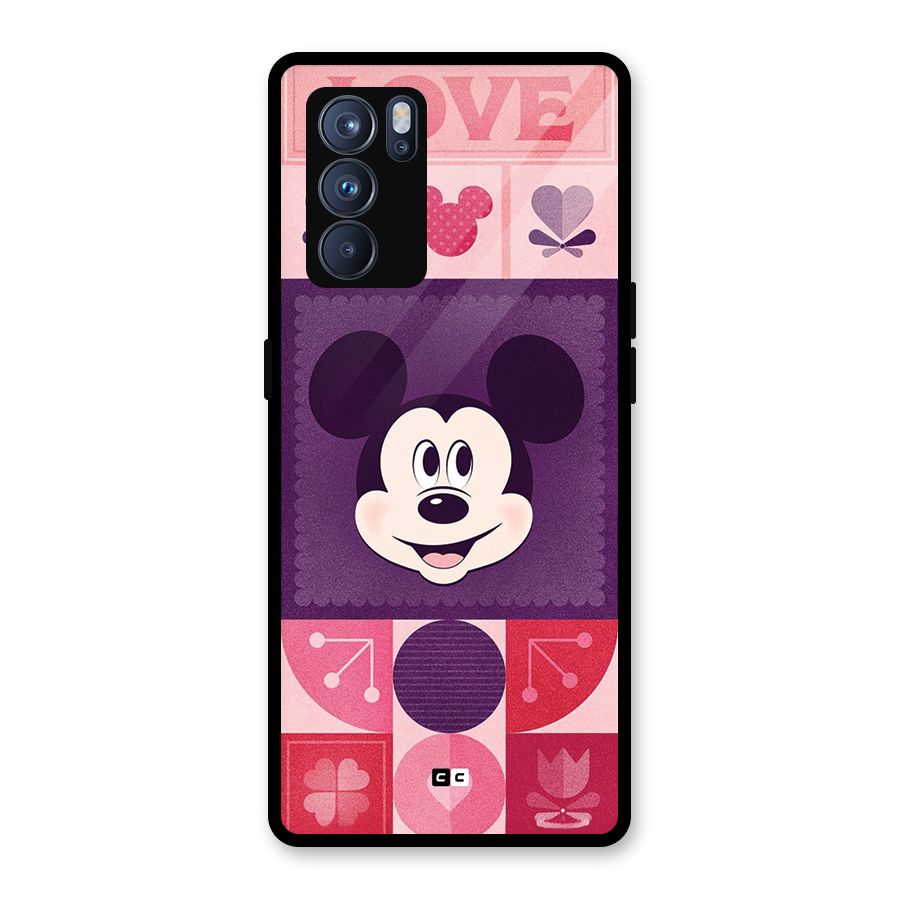 Mice In Love Glass Back Case for Oppo Reno6 Pro 5G