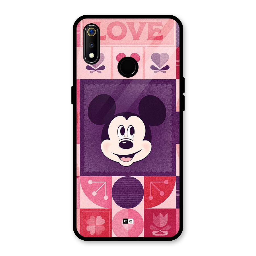 Mice In Love Glass Back Case for Realme 3i